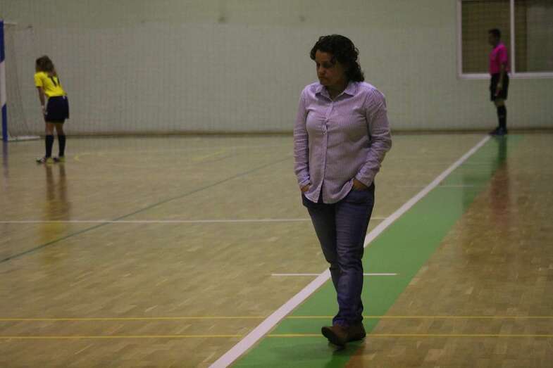 Cristina Gimeno, en el partido de este sábado en Teror (Foto TA)